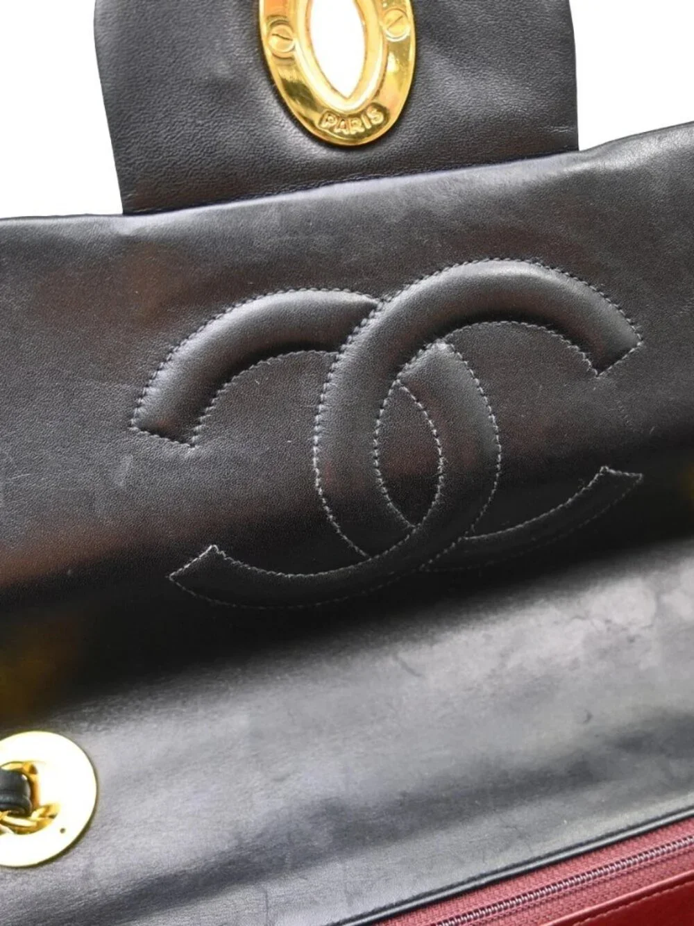 Chanel Black Lambskin Maxi Classic Flap Shoulder Bag NQ09517